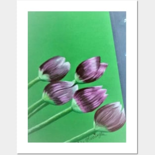 Purple Tulips Posters and Art